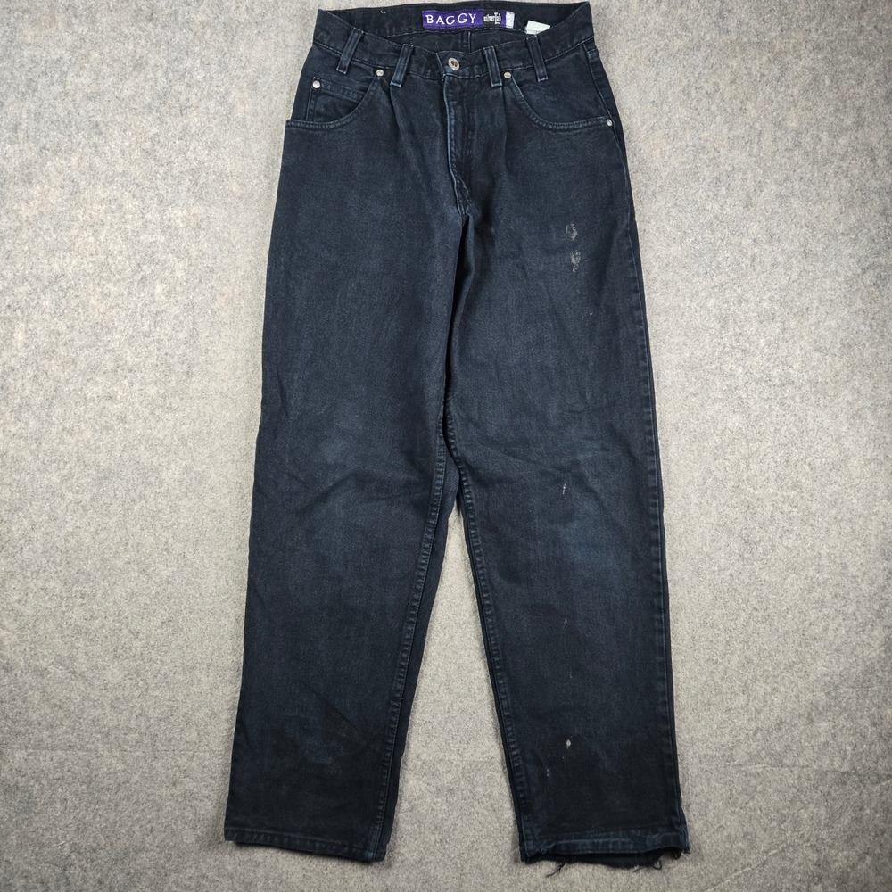 Vintage Levis Silver Tab Baggy Jeans Mens 29x30 Black Skater Grunge Denim 90s